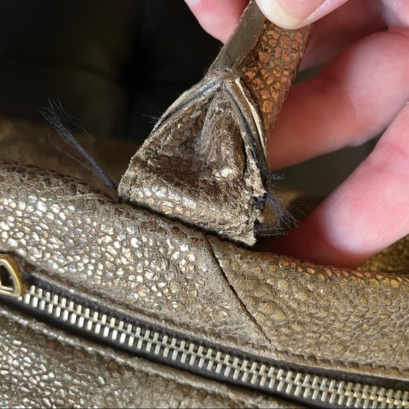 Yves Saint Laurent Gold Volcano Easy Tote Bag - Picture 10 of 12